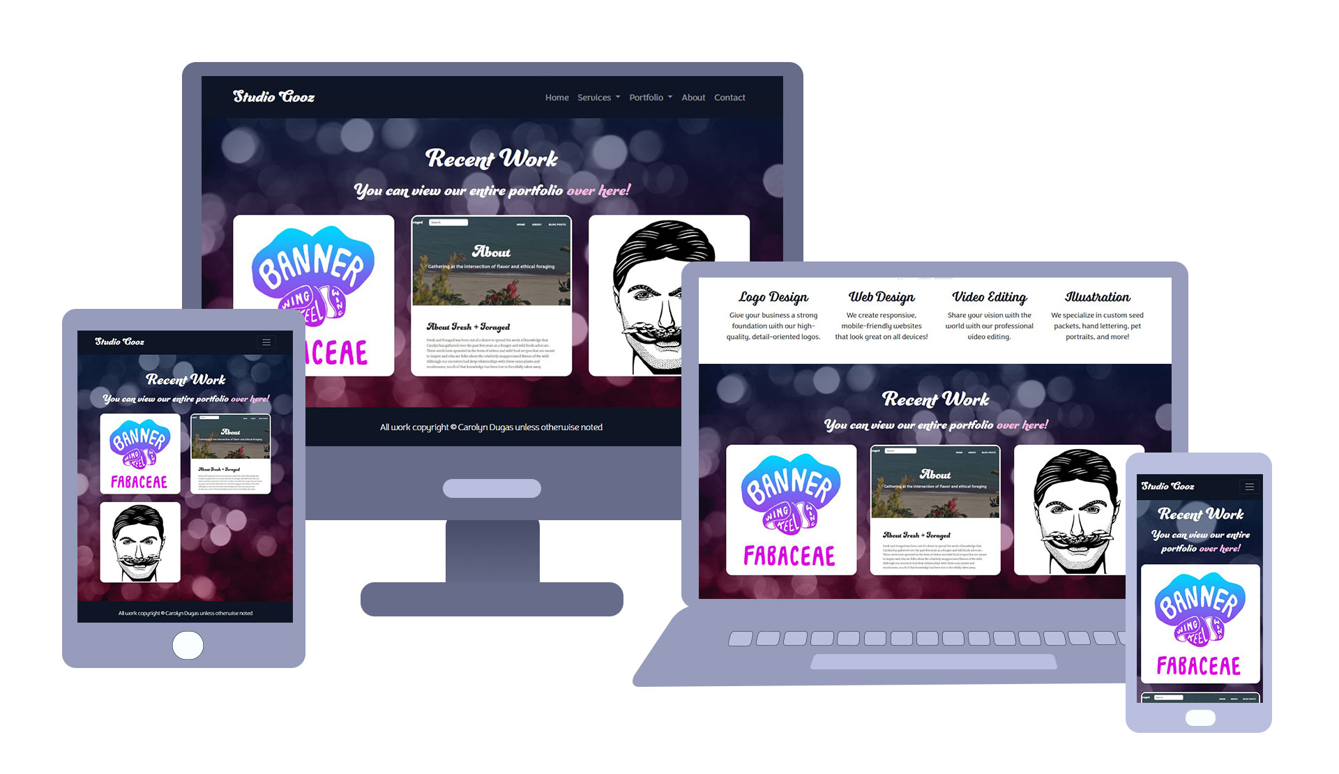 Studio Gooz responsive web design