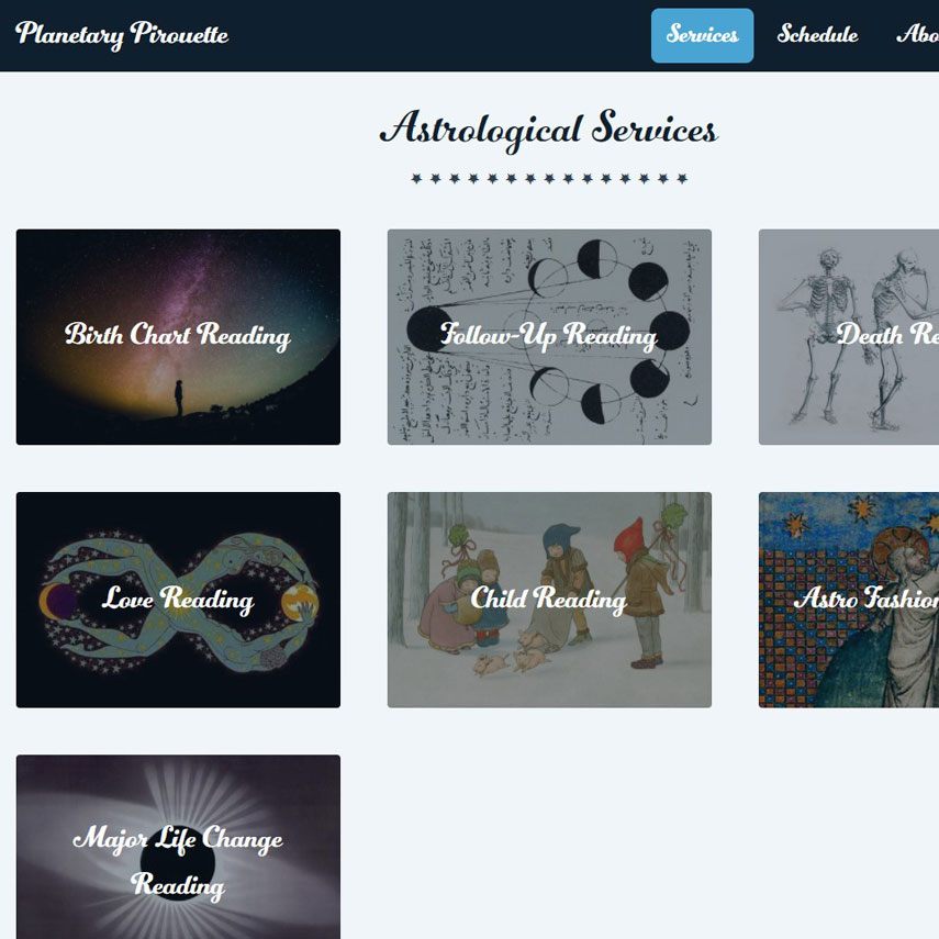 Planetary Pirouette website